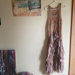 Cottage Core Tea Party / Dusty Rose Dress